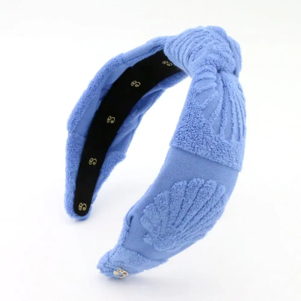 The Azure Seashell Terry Cloth Headband
